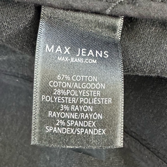 Max Jeans Black Onyx Denim Silver Stud Jacket - Picture 6 of 8